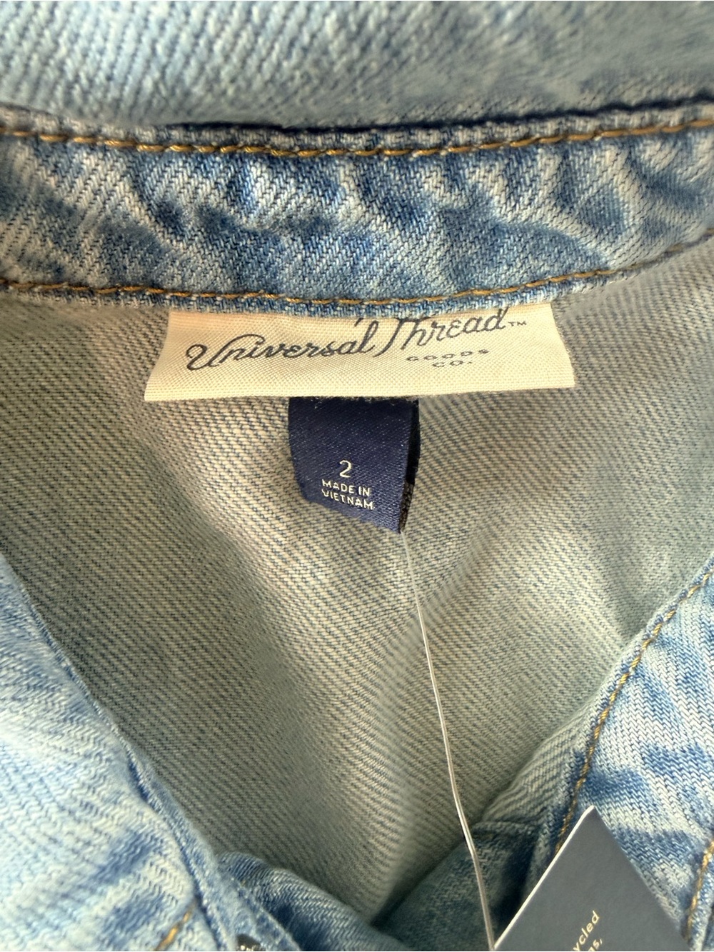Universal Thread Light Blue Denim Shirt Dress - Picture 2 of 8